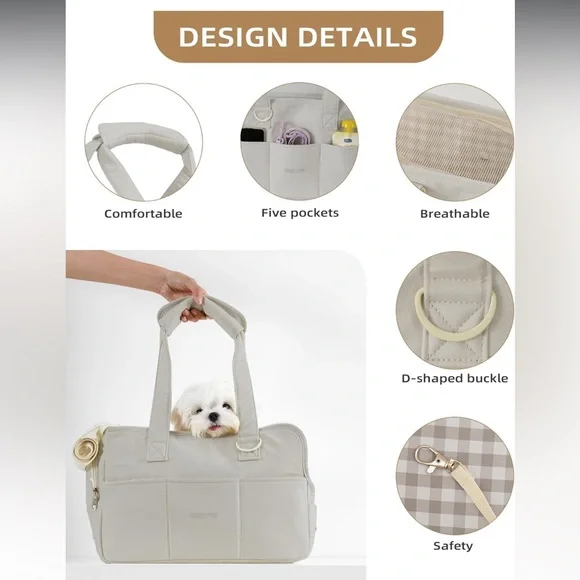 Onecute soft sided pet purse carrier for very small dogs/pets NEW with out tags - Picture 5 of 11